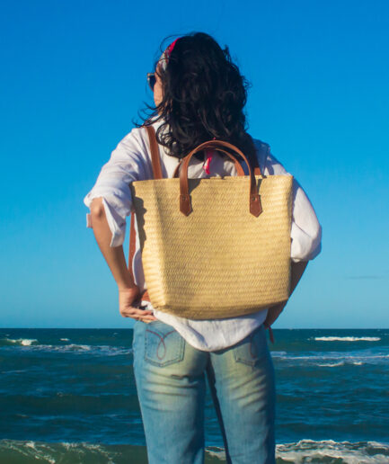 Mochila de Palha Artesanal
